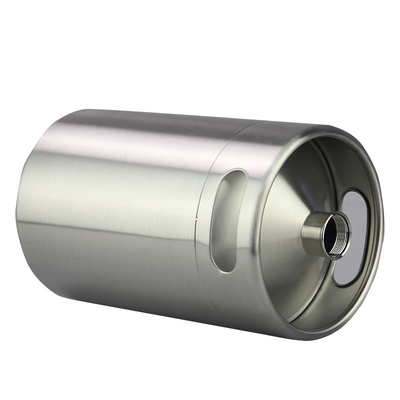 Polished 5 Litre Ball Lock Mini Keg , Ball Lock Beer Keg Dispenser System